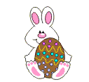 Gif animé Pâques lapin oeuf